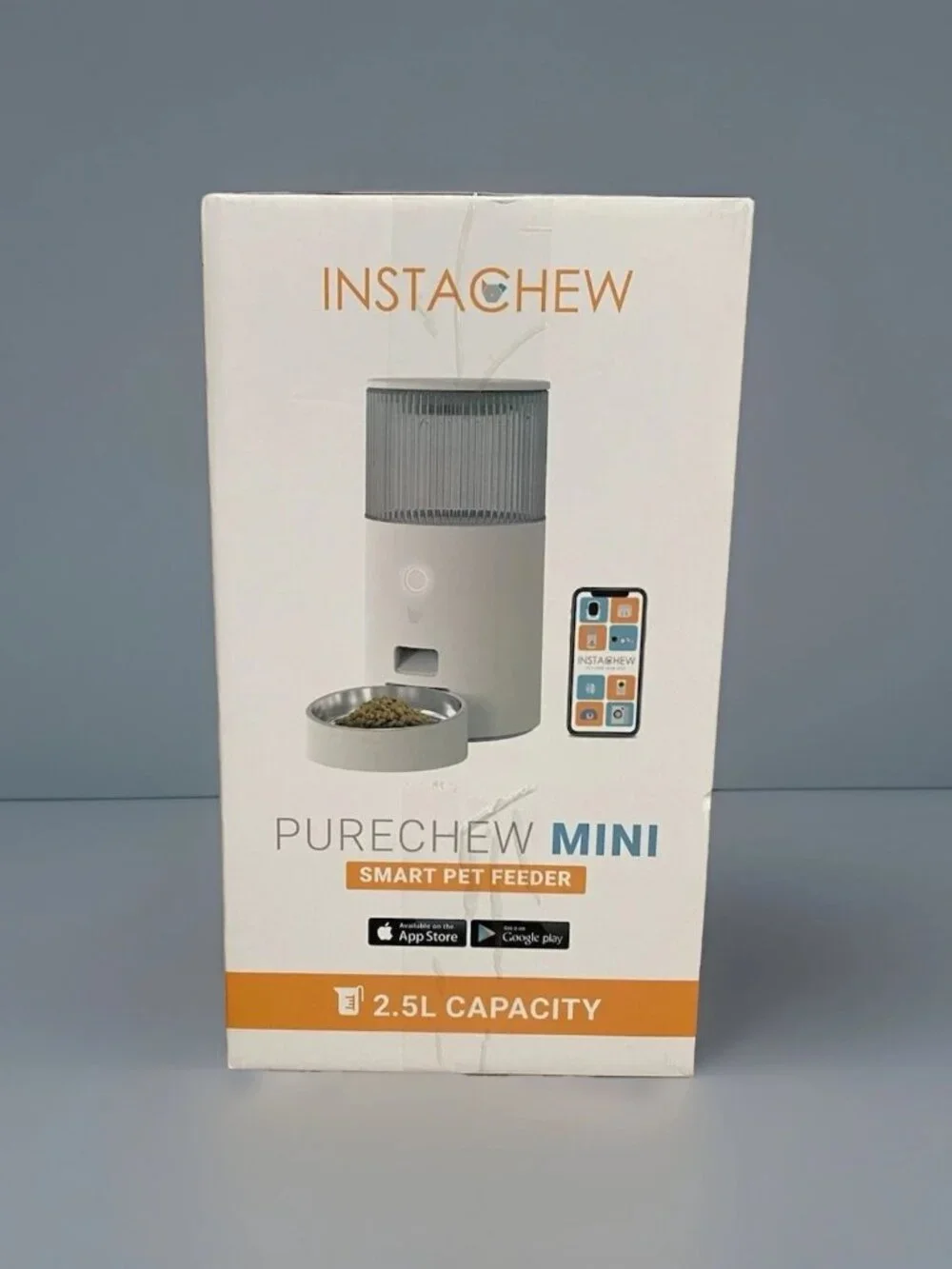 Instachew Purechew Mini Automatic Smart App Food Dispenser for Dogs and Cats